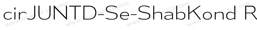 cirJUNTD-Se-ShabKond Regular字体转换